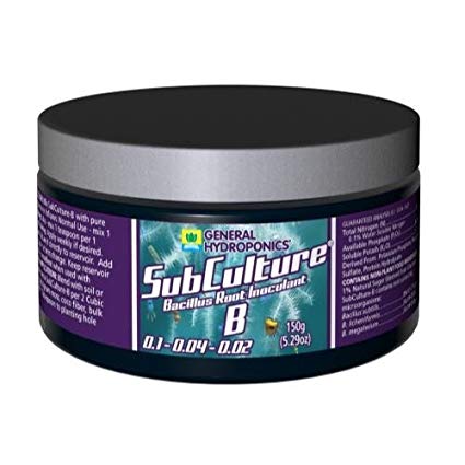 General Hydroponics Subculture B Bacterial Root Inoculant 150 G