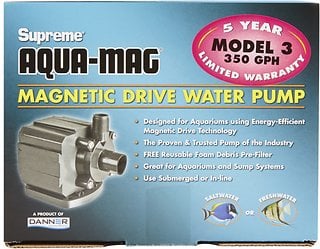 Supreme (Danner) Aqua Mag-Drive 350GPH Utility Pump wVenturi