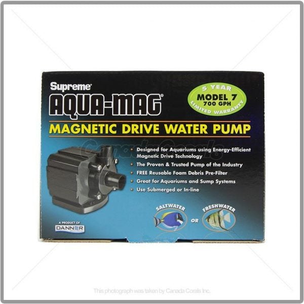 Supreme (Danner) Aqua Mag-Drive Model 7 700GPH Utility Pump wVenturi